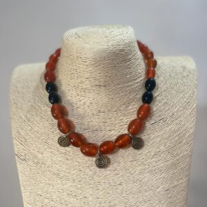 Traditional Fusion Neckpiece Orange