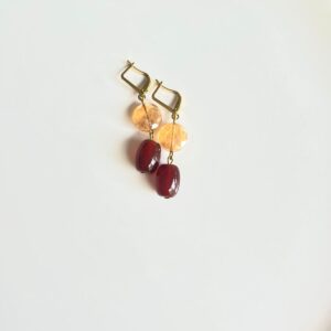 Carnelian Stone With Crystal