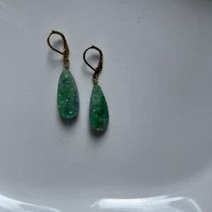 Natural Agate Druzy Earrings