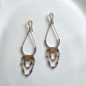 Brass Chain Earring