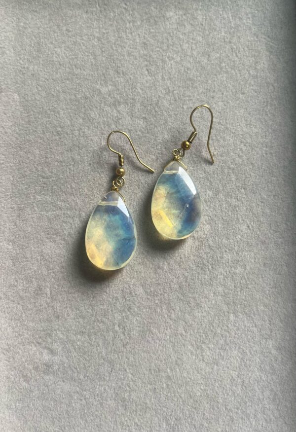 Lab Stone Earring (Oval)
